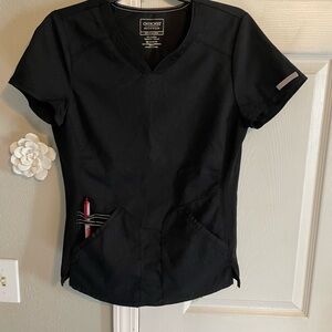 Cherokee Women's Black V-Neck Scrub Top